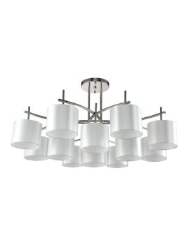 Потолочная люстра Crystal Lux Sergio PL8+4 Nickel