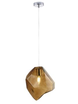 Подвесной светильник Crystal Lux NUESTRO SP1 CHROME/BROWN