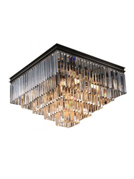 Накладная люстра Newport 31112/PL black+gold