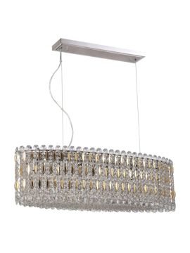 Подвесной светильник Crystal Lux Lirica SP10 L900 Chrome/Gold-Transparent
