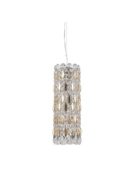 Подвесной светильник Crystal Lux Lirica SP3 Chrome/Gold-Transparent