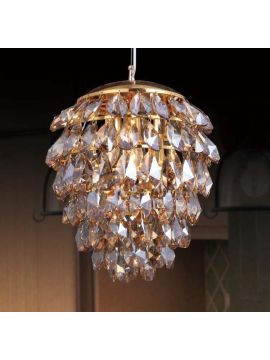 Подвесной светильник Crystal Lux Charme SP3+3 LED Gold/Amber