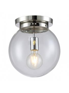 Потолочный светильник Crystal Lux Mario PL1 D250 Nickel/Transparente