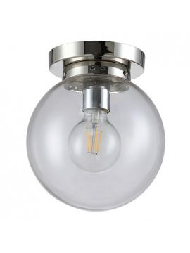 Потолочный светильник Crystal Lux Mario PL1 D200 Nickel/Transparente
