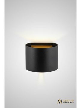 Настенный светильник AM Group AM115-2X3W BK+GD