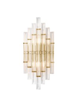 Настенный светильник Crystal Lux SARAGOSA AP2 BRASS/TRANSPARENTE