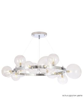 Подвесная люстра Crystal Lux AGATA SP15 V2 CHROME/TRANSPARENTE