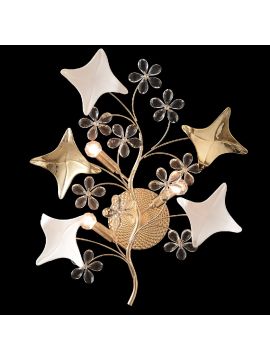 Настенный светильник Crystal Lux LETISIA AP3 GOLD