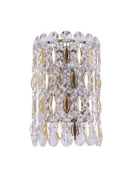 Настенный светильник Crystal Lux Lirica AP2 Chrome/Gold-Transparent