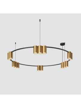 Подвесная люстра Denkirs Orbit DK4067-BK+SG