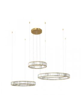 Подвесная люстра Loft IT Crystal ring 10135/3 Gold