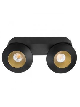 Накладной светильник LeDron KRIS SLIM 2 Black/Gold 00000015154