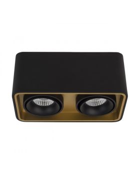 Накладной светильник LeDron TUBING 2 Black/Gold 00000013171