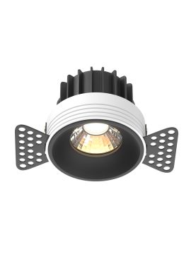 Встраиваемый светильник Maytoni Technical Downlight Round DL058-12W3K-TRS-B