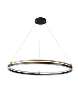 Подвесная люстра Crystal Lux FERNANDO SP88W LED BLACK/GOLD