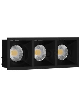 Встраиваемый светильник LeDron RISE KIT 3 Black 00000014656