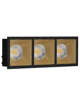 Встраиваемый светильник LeDron RISE KIT 3 GU10 Черный/Gold