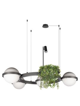 Подвесная люстра Loft IT Jardin 10121/4 Dark grey