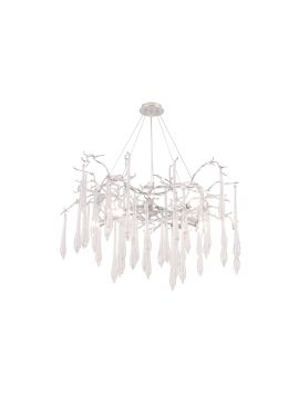 Подвесная люстра Crystal Lux REINA SP8 D1000 SILVER PATINA