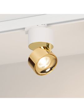 Трековый трехфазный светильник Arlight SP-PLURIO-TRACK-4TR-R77-9W Day4000 (WH-BRS, 36 deg, 230V) (IP20 Металл) 038100