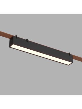 Трековый однофазный светильник Denkirs Belty linear DK5674-BK