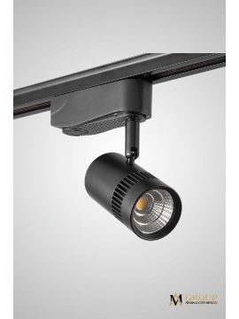 Трековый однофазный светильник AM Group AM230-7W BK 4000K