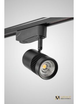 Трековый однофазный светильник AM Group AM231-10W BK 3000K