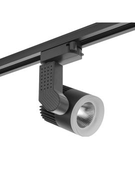 Трековый однофазный светильник AM Group AM333 12W BK 3000K
