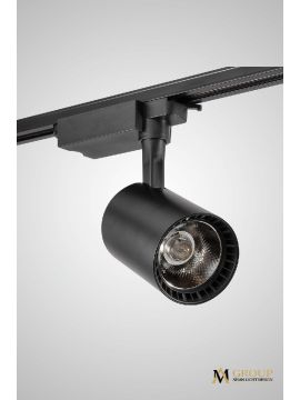 Трековый однофазный светильник AM Group AM182-BK 3000K