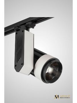 Трековый однофазный светильник AM Group AM181-BK-WH 4000K