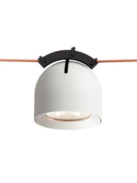 Трековый однофазный светильник Denkirs Belty spot DK5540-WH+BK