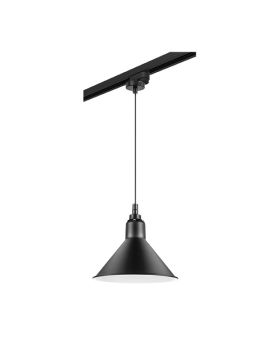 Трековый светильник Lightstar Track 1 black L1T765027 (765027+592007)