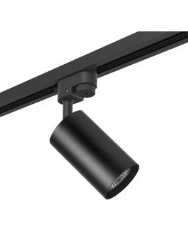 Трековый светильник Lightstar Track 1 black R1T437 (214437+592057)