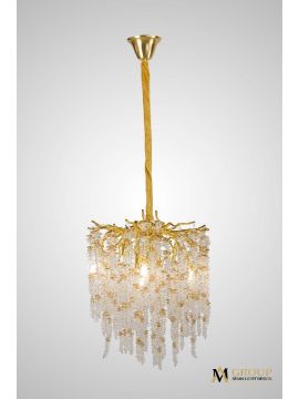 Подвесная люстра AM Group DIAMAND D400 Gold