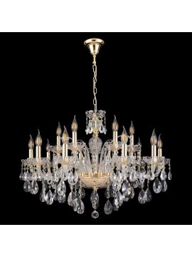 Подвесная люстра Crystal Lux MONICA SP10+5 GOLD