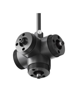 Х-образный вертикальный коннектор с вводом питания Maytoni Shelf CA019L4C-P-B