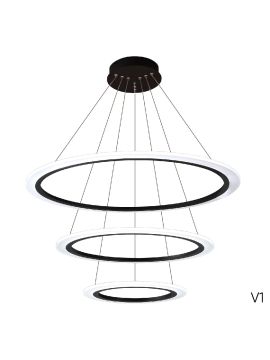 Подвесная люстра Crystal Lux MANZANA SP67W LED BLACK