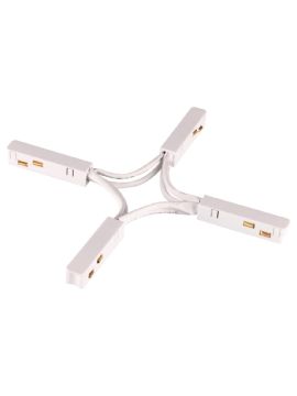 Соединитель гибкий токопроводящий X-образный для низковольтного шинопровода Novotech Flum 135177