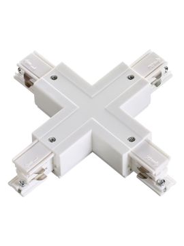 Коннектор X-образный Novotech track white 3phase 135052