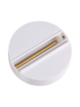 Трехфазная чаша крепления для стационарной фиксации прожекторов Novotech track white 3phase 135072