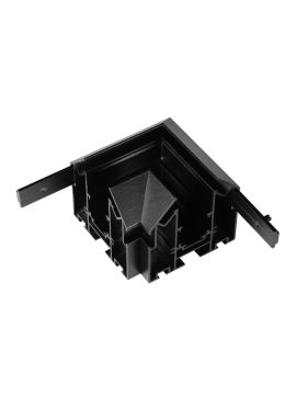 Коннектор угловой для встраиваемого в натяжной потолок магнитного шинопровода Arlight MAG-ORIENT-CON-2653-STR-G-L90 (BK) (IP20 Металл) 054168