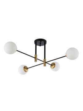 Потолочная люстра Crystal Lux Fidel FIDEL PL4 BLACK