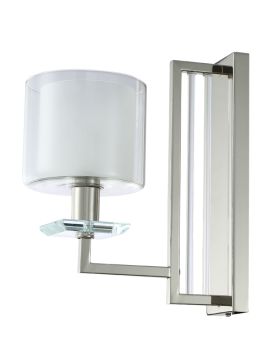 Бра Crystal Lux Nicolas NICOLAS AP1 NICKEL/WHITE